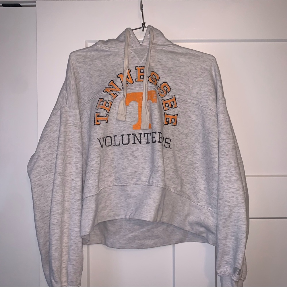 Tennessee Gray Cropped Hoodie